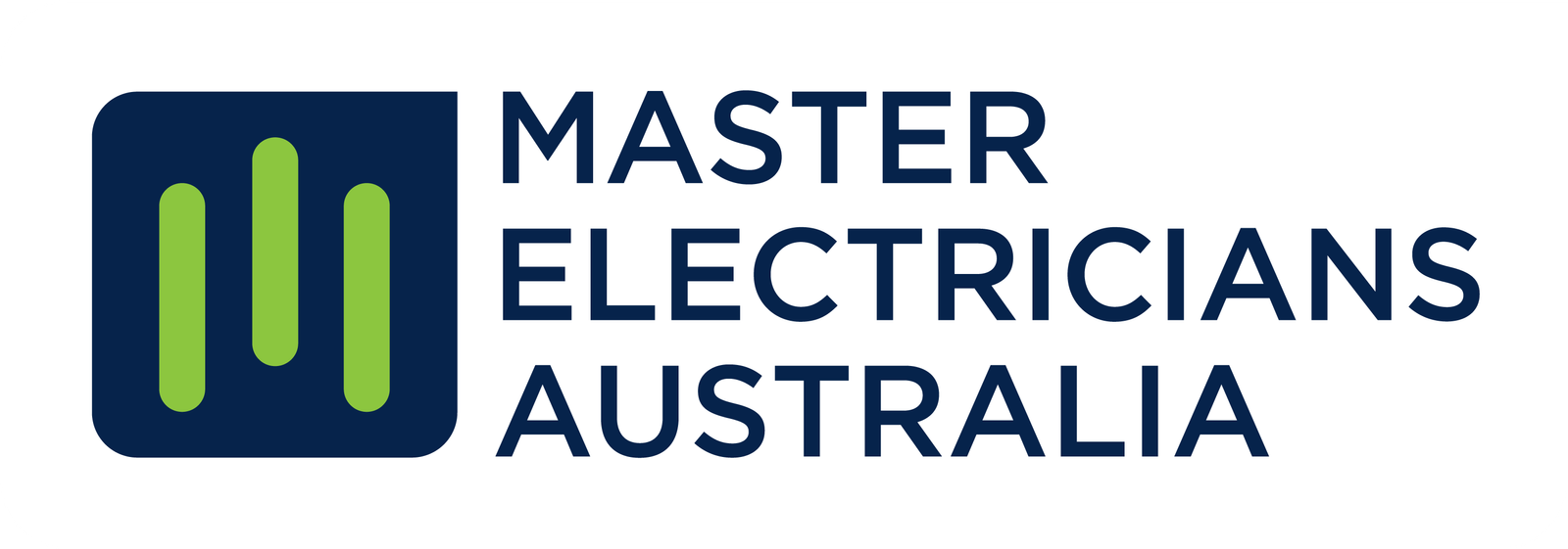 Logotipo de maestros electricistas australia
