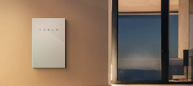 Tesla powerwall 2 solar battery installed on residential home in ACT