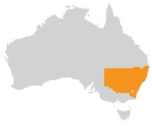 Mapa solar de Nueva Gales del Sur, Australia
